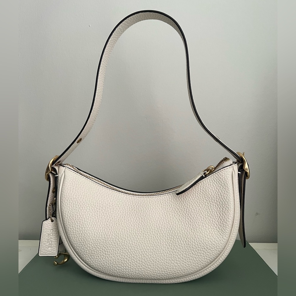 Coach Luna Shoulder Bag Chalk/Brass